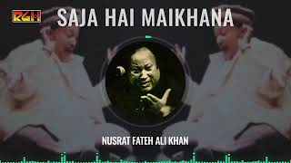 Saja Hai Maikhana | Rare song by Ustad Nusrat Fateh Ali Khan | ❤🎧