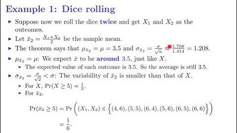 [Statistics] Lecture 5: Sampling Distributions #9 Distribution of Sample Means