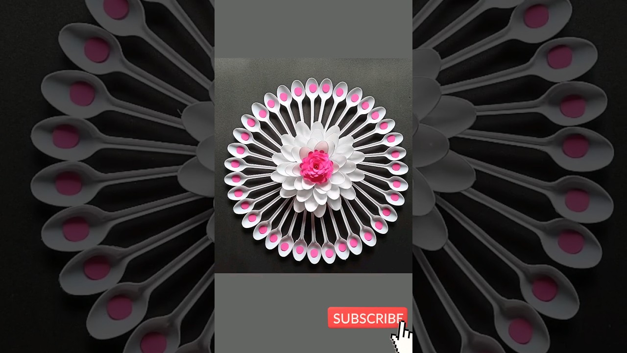 DlY plastic spoon craft video 😊