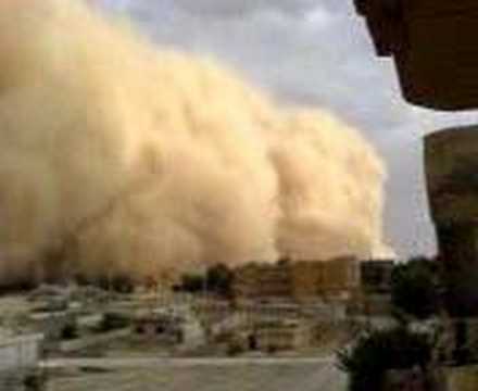 Sandstorm in Al Hasakah, Syria
