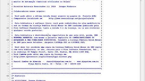 T2Ti ERP 2 0   Lazarus   EFD Contribuicoes   06 Componente ACBr