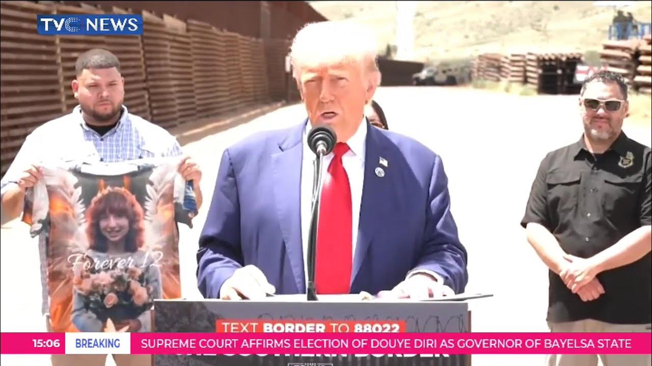 Donald Trump Focuses On Economy, Border Security, Crime