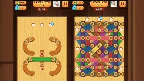 Screw Puzzle: Wood Nut & Bolt - Level 270