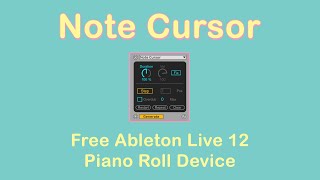 Note Cursor  Free Ableton Live MIDI Generator Tool