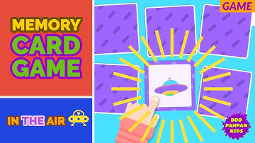 Memory Card Game In the air learning For Kids  | Boopanpankids