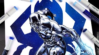 Drawing The Silver Surfer with Copic Markers