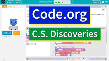 Code.org Lesson 23.4 Collisions | Tutorial with Answers | C.S. Discoveries Unit 3
