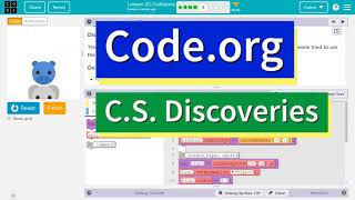 Code.org Lesson 23.4 Collisions | Tutorial with Answers | C.S. Discoveries Unit 3