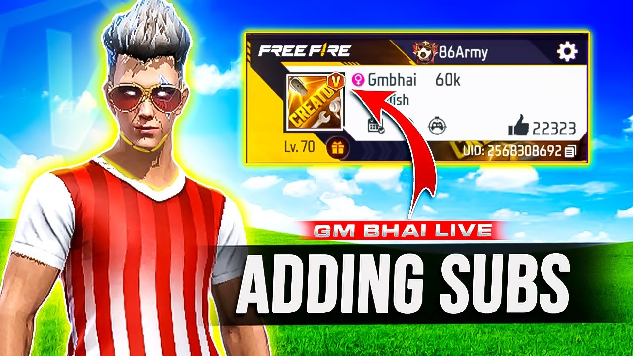 Adding My Subscribers on V Badge ID 🔴 GM BHAI LIVE