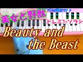 1本指ピアノ【Beauty and the Beast】美女と野獣 簡単ドレミ楽譜 超初心者向け