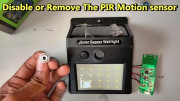How to Disable or Remove The PIR Motion sensor in solar wall light | POWER GEN