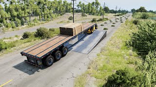 There are some small firecrackers on the road-BeamNG.drive