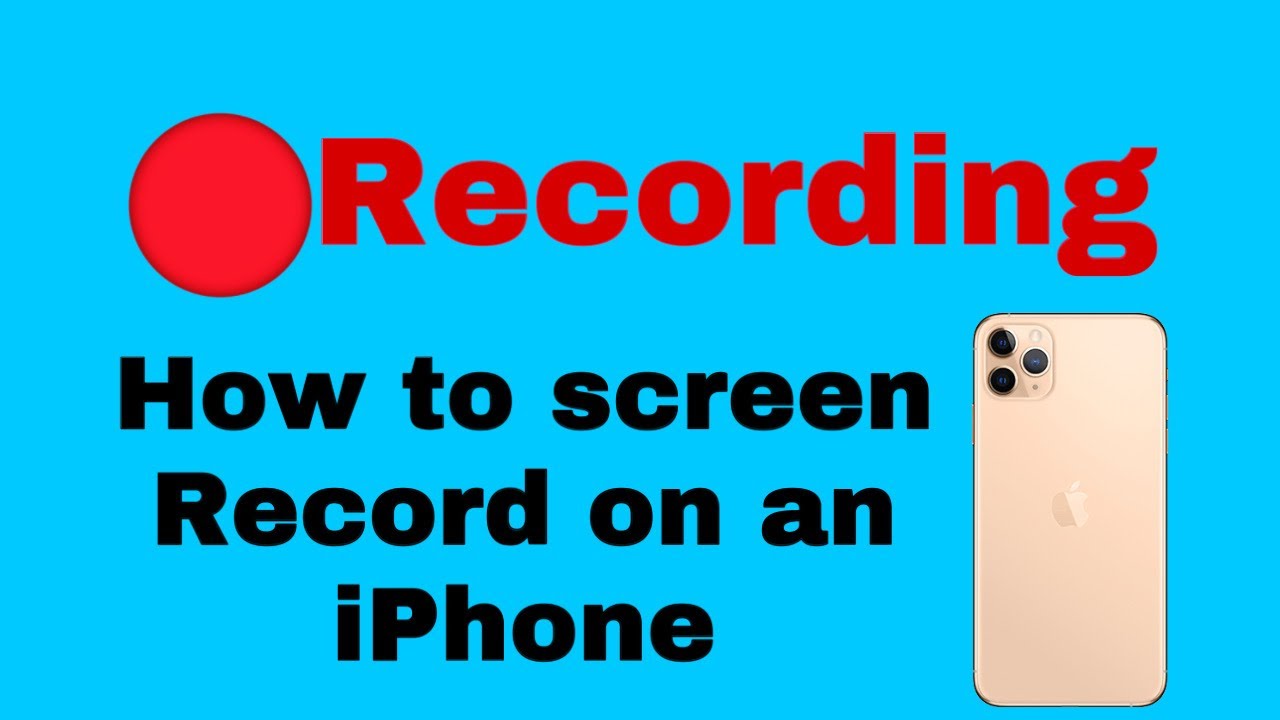 How to screen record on an iPhone - YouTube
