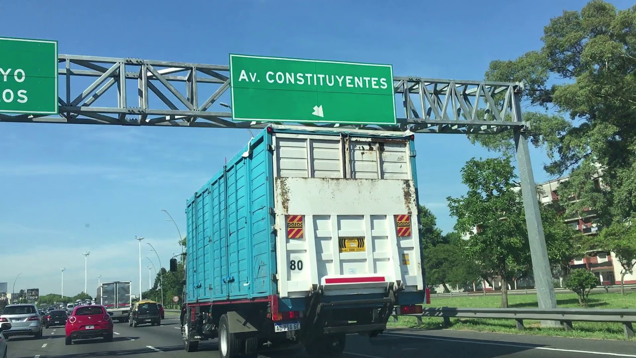 Free stock footage Highway hand held from the car