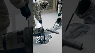This liquid marble floor transformation is pure art 🎨 #satisfying #interiordesign