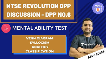 Venn Diagram, Syllogism, Analogy, Classification DPP No.-6 | NTSE REVOLUTION | Ajay Singh