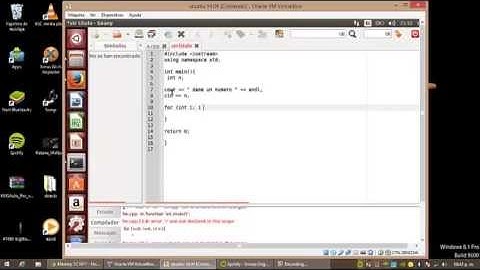 for-loop en geany (IDE) c++
