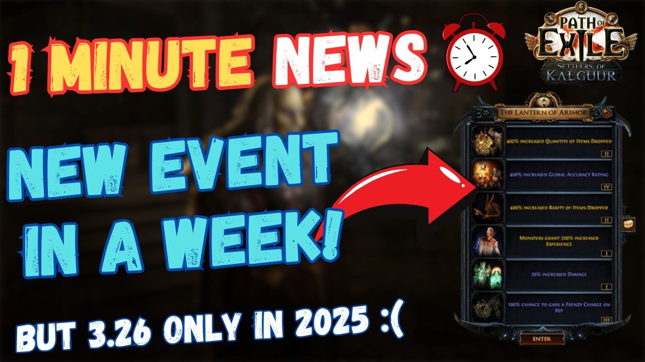 HUGE NEWS — NEW PoE 3.25 event in a WEEK, but 3.26 release officially confirmed in 2025