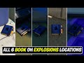 Search for books on Explosions locations (2)! All locations in Fortnite - Week 12 Legendary Quest