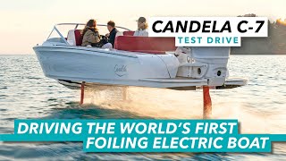 We drive the world's first foiling electric boat | Candela C-7 re