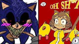 Kit Met Sonic!!..😱 | Gameoverse - comic dub