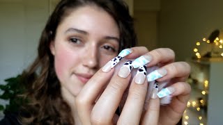 ASMR | Doing My Nails (Tapping, Whispering, Hand Movements)