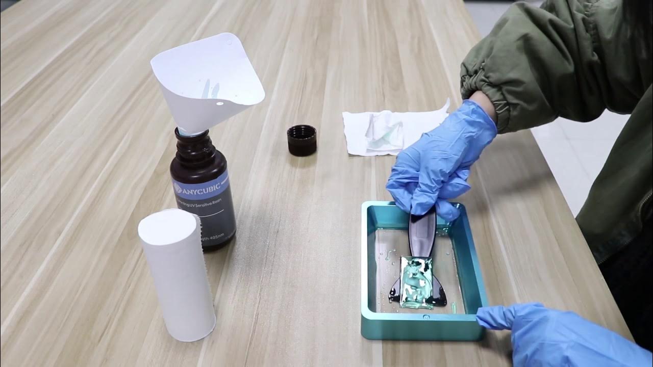 ANYCUBIC Photon How to Clean Resin Vat after Printing YouTube