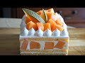 完熟メロンのショートケーキの作り方 How To Make Fresh Cream Fruit Cake ベルギーより 完熟メロンのショートケーキの作り方 How To Make Fresh Cream Fruit Cake ベルギーより