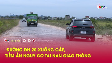Đường ĐH 20 xuống cấp, tiềm ẩn nguy cơ tai nạn giao thông