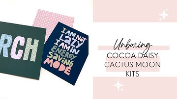 Cocoa Daisy Unboxing | Cactus Moon March Kits | Classic Happy Planner Erin Condren & Memory Keeping