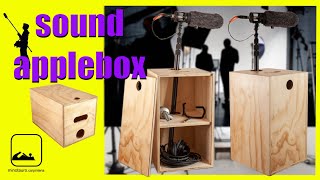 🎧 DIY sound applebox🔊 con tapa deslizable con espacio interior para guardar equipo❗boom operator❗
