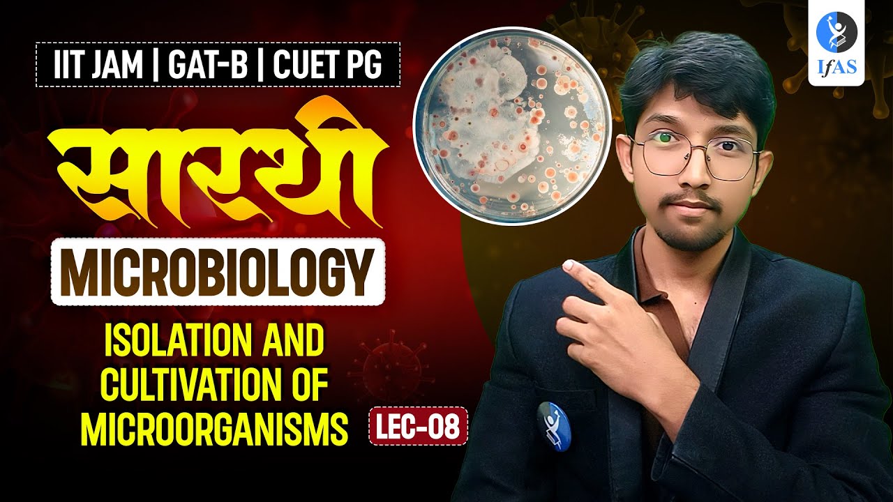 Microbiology for GAT B, CUET PG & IIT JAM Biotechnology: Isolation and Cultivation of Microorganisms