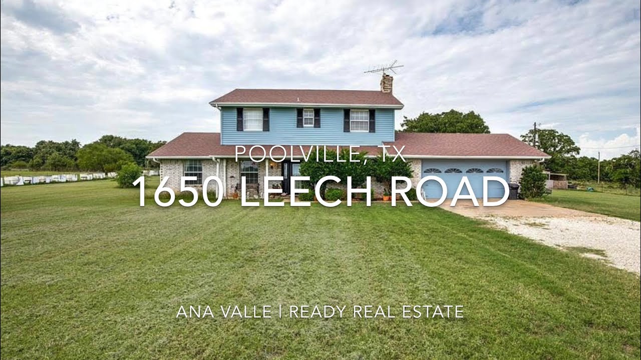 1650 Leech Road Poolville, TX YouTube