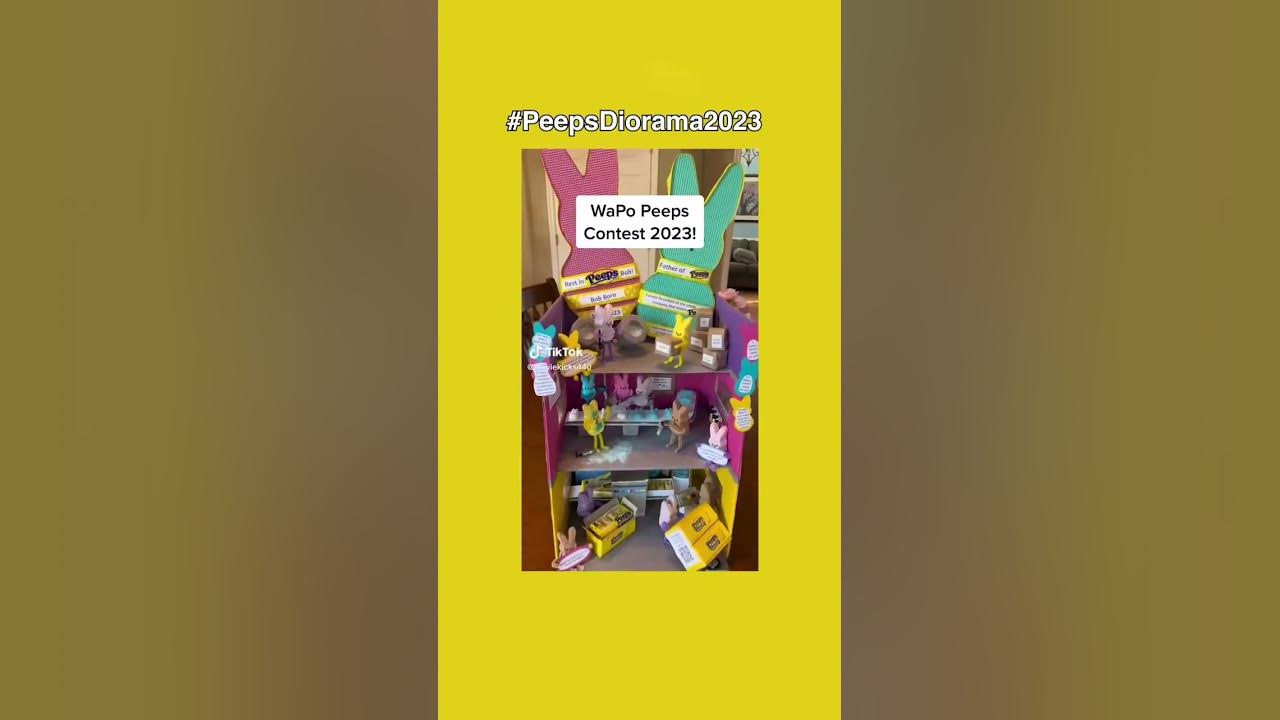 Washington Post Peeps diorama competition YouTube