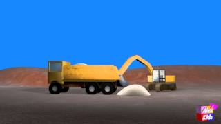 Escavatrice carica il camion di sabbia - Alex Kids TV screenshot 3