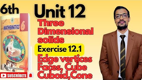 Unit 12 Three Dimensional solids Exercise 12.1|Class 6th Maths|Sindhtextbookboard 