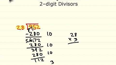 Partial Quotients  2 Digit Divisors