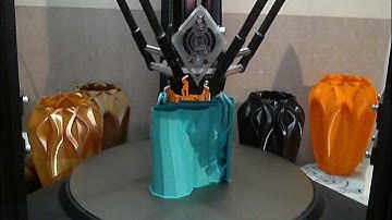 FLSUN V400 Time-lapse test, Cura Tree Supports video 2