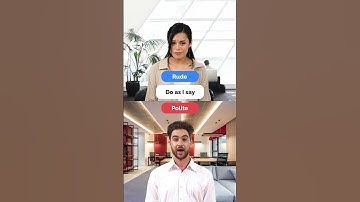Rude vs Polite Requests #learnenglish  with #fluentjoy #shorts. #inglesonline #businessenglish