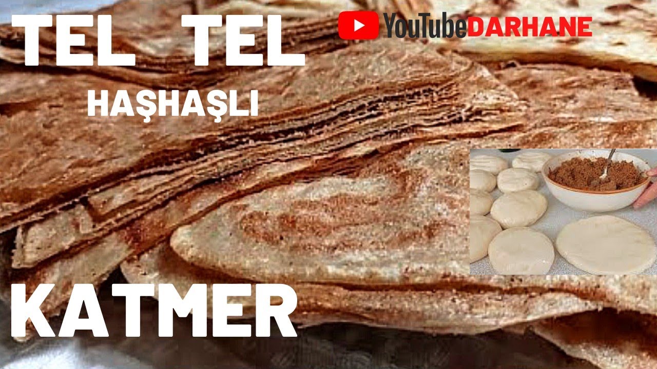 KOLAY HAŞHAŞLI KATMER TARİFİ/TEL TEL AMASYA YÖRESEL KATMER/Pratik Katmer Hamuru Nasıl Yoğurulur?