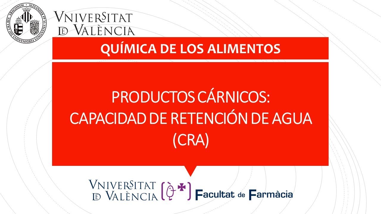 Productos cárnicos: Capacidad de Retención de Agua (CRA) - YouTube