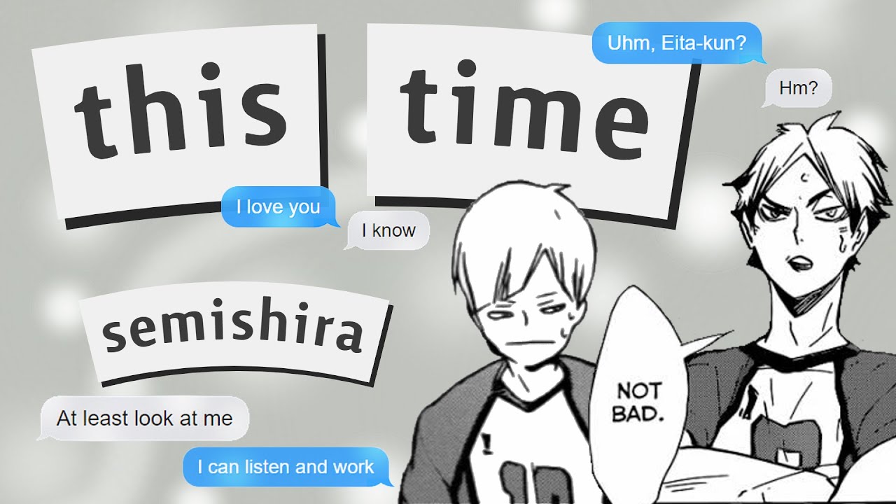 ❝𝘁𝗵𝗶𝘀 𝘁𝗶𝗺𝗲❞ || semishira || haikyuu!! texts || christmas special