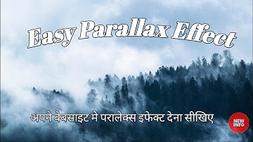 Parallax Effect HTML CSS In Just 6 Minutes 2021 | Easy Parallax Scrolling Tutorials 2020
