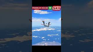 FRANKLIN &amp; HIS HOUSE STUCK IN SKY 😱🔥 | INDIAN BIKE DRIVING 3D #shorts