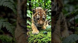mini tiger cub stalks a small #predator #wildlife #worldwildlifeday #amazonrainforest #animals
