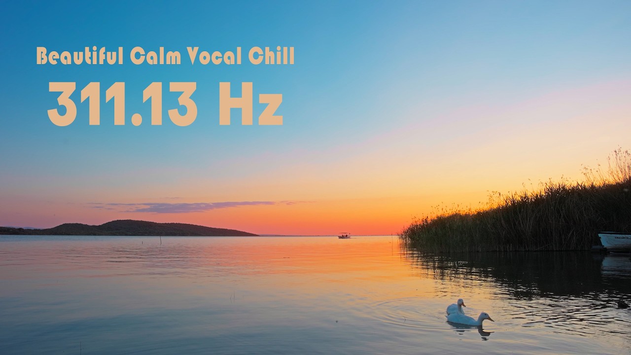 Beautiful calm vocal chill music at 311.13 Hz 🌅 3-minute break