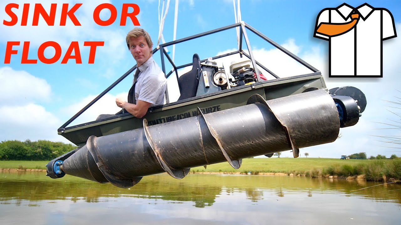 Colin Furze Upgrades His Screw Tank to Make It Float