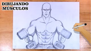 Cómo dibujar un cuerpo musculoso en entrenamiento - thptnganamst.edu.vn