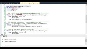 SQL Full Outer Join vs Cross Join, Copy and Paste example