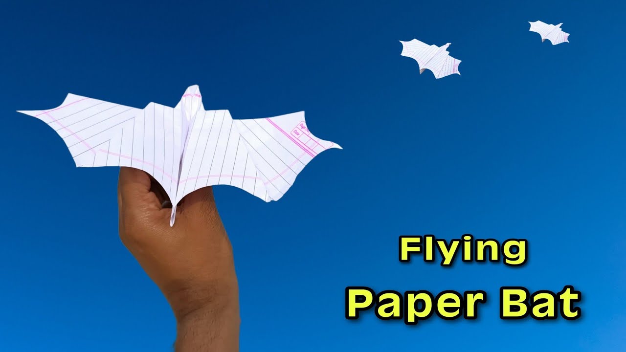 paper flying bat plane,best notebook bat plane, flying paper bat,how to